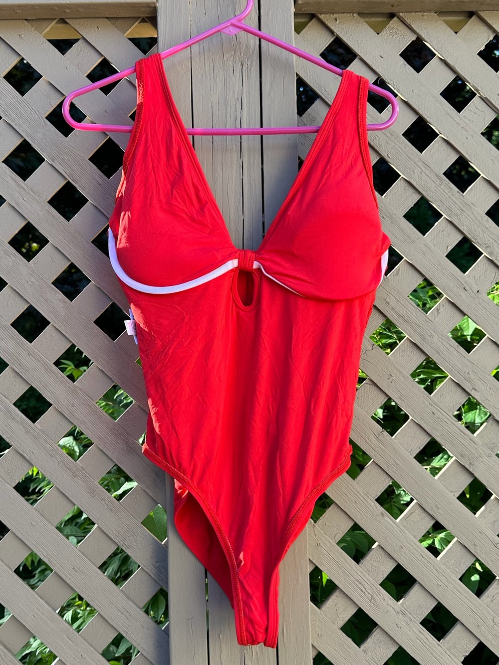 Robin Piccione Red One-Piece Swimsuit - Size 16 - Picture 6 of 7